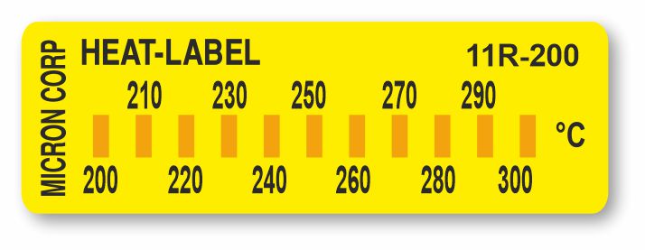 【ヒートラベル11R新発売】2.5℃刻み～最高測定温度300℃まで